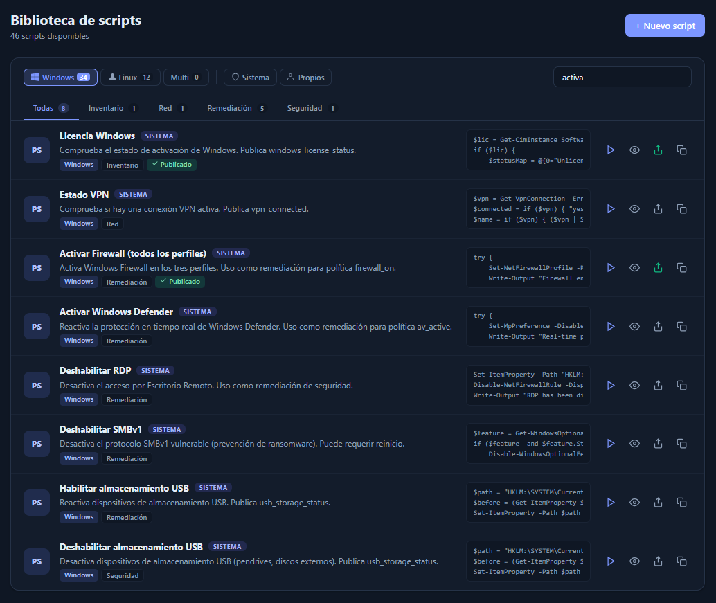 Biblioteca de scripts